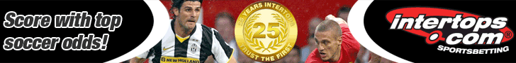 GBP 20 free bet at Intertops.com!
